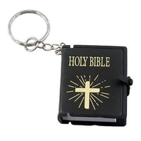 Mini prijenosni engleski sveti biblijski privjesak za ključeve ključeve prstenaste torba