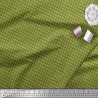 Soimoi zelena poliesterska krepska tkanina Trgovina geometrijskog tiskane tkanine sa širokim dvorištem