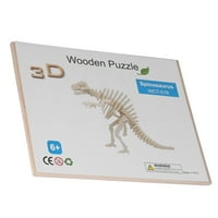 3D Drvena puzzle igračka, dječja drvena zgrada puzzle praktična sposobnost vježbanja za rano obrazovanje