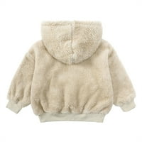 Zimska runa gusta kaput za djecu dječake Djevojke dugih rukava dječja topla kapuljača vunena odjeća