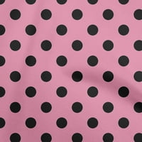 Onuone pamučne svilene svjetlo ružičaste tkanine točkice haljina materijal tkanina za ispis tkanina