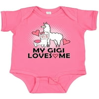 Inktastic My Gigi voli me Llama poklon baby girl bodysuit