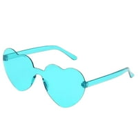 Mairbeon Lady Sunčane naočale Zaštita očiju Čvrsta boja Slatki oblik srca Prozirne sunčane naočale za