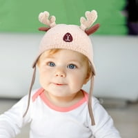 Zimska beba plišana šešir božićne jelene za glavu divna topla djeca