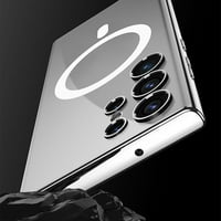 Clear magnetske futrole Kompatibilan sa Samsung Galaxy S Ultra Magsafe Puni zaštitni branik-srebrni