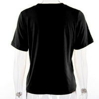 Lopecy-Sta bluze za žene Dressy casual bluze kratkih rukava za žene prodajno čišćenje Unise smiješan