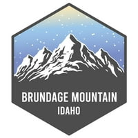 Brundage Mountain Idaho Ski avanture Suvenir Vinil naljepnica naljepnica