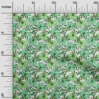 Onuone baršunaste zelene tkanine Tropska cvjetna tkanina za šivanje tiskane zanata tkanine pored dvorišta
