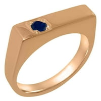 Britanci napravili od 10k ruž Goldmens prsten prirodni safirni bend prsten - veličine opcija - veličine
