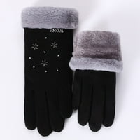 PXIAKGY rukavice za žene Žene Zimske toplo zadebljene vanjske hladnoće Sudee ekrane crtane rukavice
