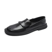 Tenmi ženske casual cipele mekane jedine cipele za hodanje Udobne natike na mokasinama Dating Lagan klizanje otporni na retro loafer crni 8.5