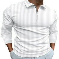 Rejlun Muške majice Polo majica s dugim rukavima rever izrez Tee Casual Pulover Atletic Golf Majica