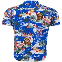 Niuer Hawaiian Beachwing Aloha majica Flamingo opuštene fit kratkih rukava Tropicl majice UP-u za odmor