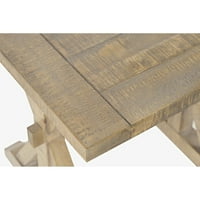 Mercato Custowle Tržni krajnji stol, puno drva, vrhunski materijal: puno drva