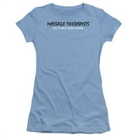Masažni terapeuti to rade sa svojim rukama smiješnim nagomilavanjem JR Sheer majica