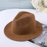 Europska i američka jesen i zima Novi vuneni šešir britanskog stila jazz šešira Boja velika svjetlosna
