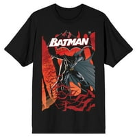 Klasični batman dc strip poklopac naslovnice muške crne grafičke print pamučne majice-4xl