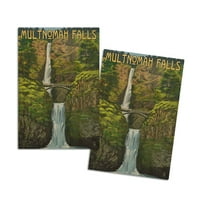 Multomah Falls, Oregon, ljetni pogled