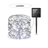 MyBeauty string lampice za višekratnu upotrebu 2 režima svjetla Silikonske vanjske solarne struna za