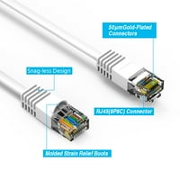 0.5ft CAT5E UTP Ethernet mrežnog kabla 0. Feet Gigabit LAN mrežni kabel RJ brzi patch kabel, bijeli