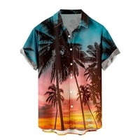 Muška majica Hawaiian 3D Print kratkih rukava Labava majica