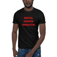 2xl crveni digitalni pisač operater s kratkim rukavima pamučna majica majica po nedefiniranim poklonima