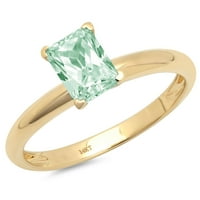 1ct sjajan smaragdni rez VVS originalni sukob bez zelenog simuliranog dijamanta Pravi žigosani puni