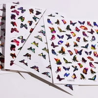 Jiaroswwei Nail Art naljepnica Samoljepljiva Izvrsni uzorak ulov za ulov očijug vivog noktiju leptir