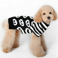 Rosarivae Odjeća za pse Halloween lobanja glave džemperi Mali pas Outfit PET kostimi veličine xxs