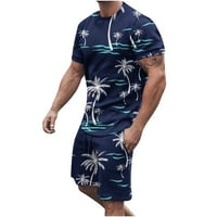 Aufmer ljetne majice za muškarce oblikovanje čišćenja bodići muški print Havaji kratki rukavi casual
