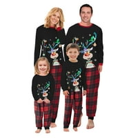 Porodica Goowrom Podudaranje pidžama Božićne PJS Holiday noćni odjeća za spavanje za spavanje dugih