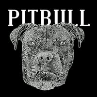 Pop Art Muška riječ Art Majica - Pitbull Face