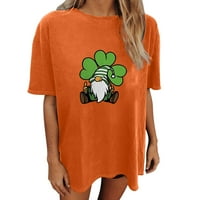 Dnevna košulja St Patricks, Shamrock Ispis kratkih rukava CRAT CRET Ljetni vrhovi za žene majice za