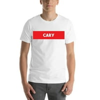 Nedefinirani pokloni Super crveni blok Cary Cary s kratkim rukavom pamučna majica