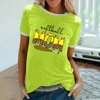 Ženske vrhove kratkih rukava Bluze Regularne fit t majice Pulover tinejdžeri vrhovi grafički ispis T-majice