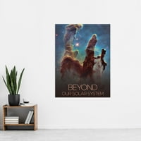Iza solarnog sistema Orao magline postera za kreiranje postera Extra Veliki XL zidni umjetnički poster