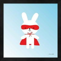 Great Art Now Rabbit & Cat Super Hero by Ann Kelle, uokvirena umjetnost postavljena svaki 13 w 13 h