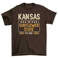 Kansas Sunflower State Est KS poklon suvenir Majica Muškarci Žene