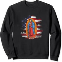 Virgen de Guadalupe con bandera de los estados unidos dukserirt