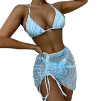 Yubnlvae Womens Bikini Pad kupaći kostimi Split plastični poklopac za zavojni set kupaći kostimi s kupaćim