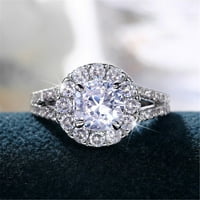 Modne kruške oblikovane zirkon zvonaste prstenaste zabave dame vjenčani mladenci GIF 6-10