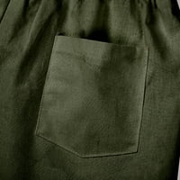 Olyvenn ženska ležerna prozračna udobnost udobne ljetne modne kratke hlače izvući konop elastični struk