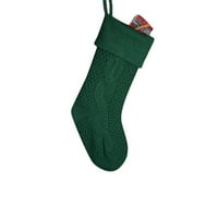 Gotyou Božićni pleteni čarape Dekor festival poklon torba Kamin Xmas Tree Viseći ukrasi Decor Božićna