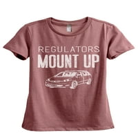 Regulatori montiraju ženska modna opuštena majica Tee Heather Rouge Medium