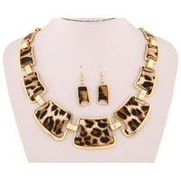 Ogrlica tonska modna leopard zlato za žene stil zrnati bib ogrlica ogrlica privjesci ogrlice i privjesci