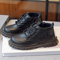 Lacyhop Girls Boys Casual Booties Lug Sole Combat Boot Platform Boots Boots School Neklizne zimske cipele