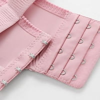 WAVSUF Sports grudnjaci za žene čišćenje pune potpore čipke ružičaste grudnjake veličine 2xl