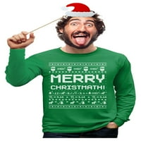 TStars muški ružni božićni džemper sretan Christmath math božićni poklon smiješno humor za odmor Xmas