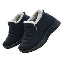 Zimske čizme za žene Muške udobne non klizne tople sniježne čizme Ležerne prilike Comfort široke širine cipele crna 8