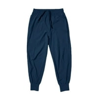 Pantalone za muškarce obične boje glatkim pločama sportske hlače Muške fitness hlače Ljeto tanke labave
